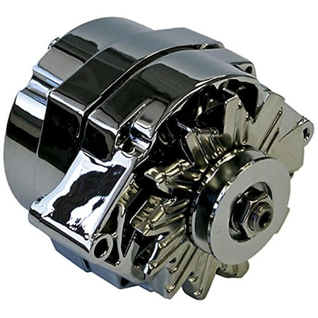 Powerplay 70A Alternator 1973-1986 Gm Internal Regulator; Chrome PO361514